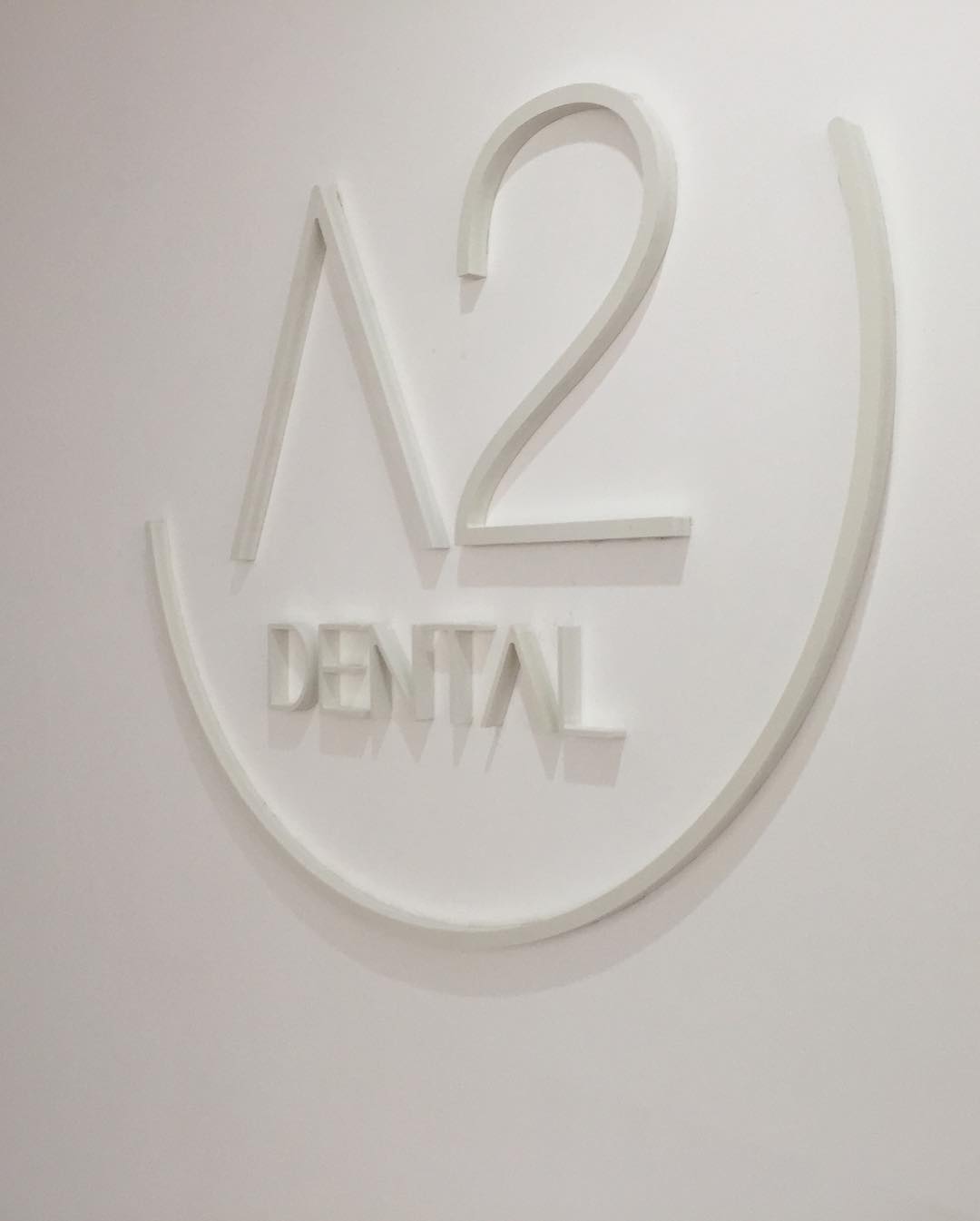 Letras corpóreas en PVC A2 Dental Mallorca