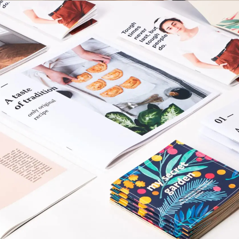 Diseño e impresión de folletos y catálogos publicitarios